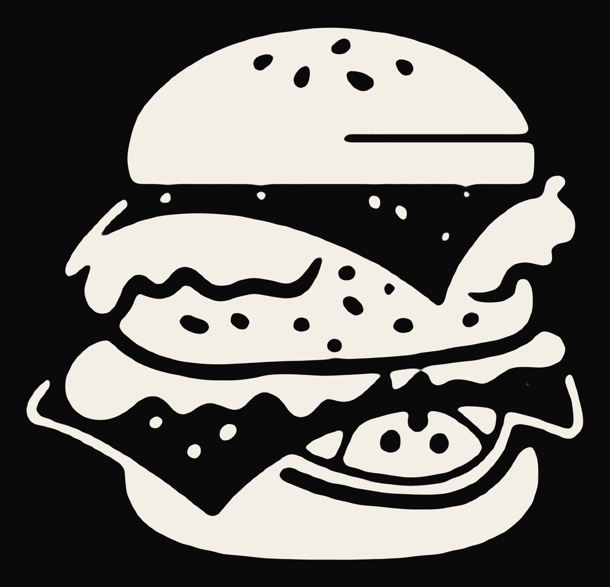 Ilustración de una hamburguesa