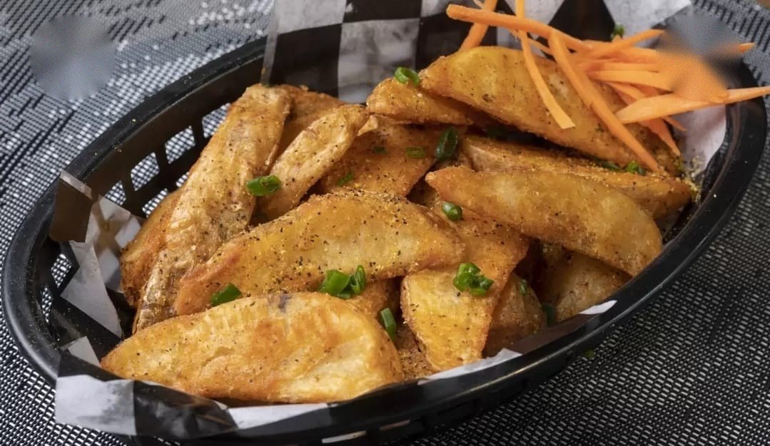 Papas gajo en canasta con zanahoria